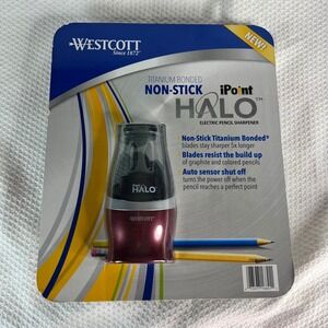 Westcott iPoint‎ Halo Electric Pencil Sharpener Titanium Non-Stick Model 130631